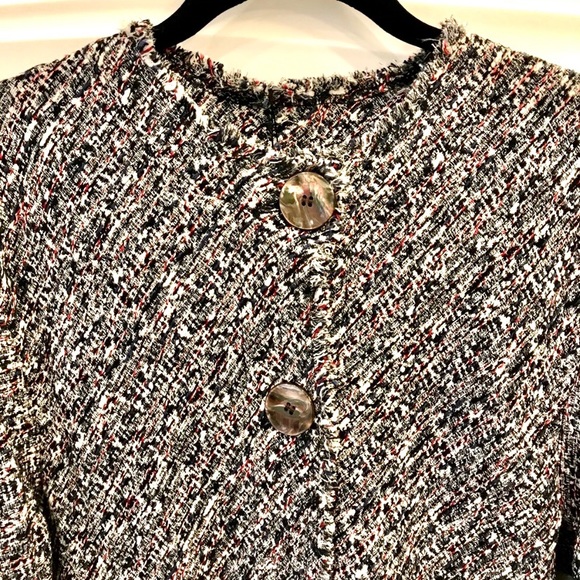 NWT Zara tweed coat w/buttons size M - Picture 8 of 8